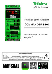 Nidec COMMANDER S100 Schritt-Für-Schritt-Anleitung