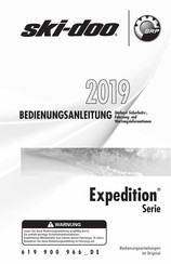Brp SKI-DOO Expedition Serie 2019 Bedienungsanleitung