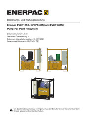Enerpac EVOP12140 Bedienungs- Und Wartungsanleitung