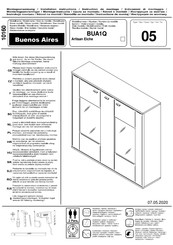 Mca Furniture Buenos Aires BUA1Q Montageanweisung