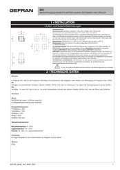 gefran 550 Installationsanleitung