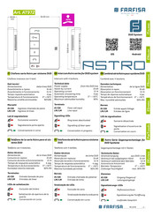 FARFISA INTERCOMS Astro-Serie Bedienungsanleitung
