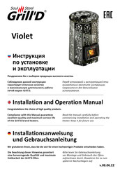 Grill’D Violet Steel Long Installationsanleitung Und Gebrauchsanleitung