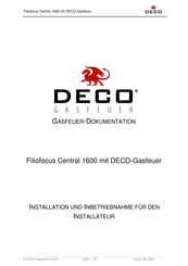 Deco Filiofocus Central 1600 Installation Und Inbetriebnahme