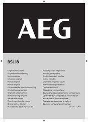 AEG BSL18 Originalbetriebsanleitung