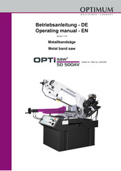 Optimum OPTIsaw SD 500AV Betriebsanleitung