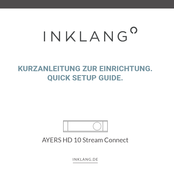Inklang AYERS HD 10 Stream Connect Kurzanleitung Zur Einrichtung