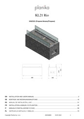 Planika KL21 Rio Montage- Und Bedienungsanleitung