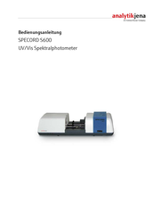 Endress+Hauser Analytik Jena SPECORD S600 Bedienungsanleitung