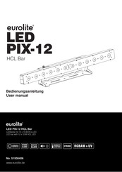 EuroLite LED PIX-12 HCL Bar Bedienungsanleitung