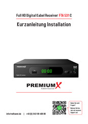 PremiumX FTA 531C Kurzanleitung Installation
