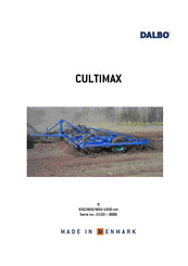 DALBO CULTIMAX 800 Bedienungsanleitung