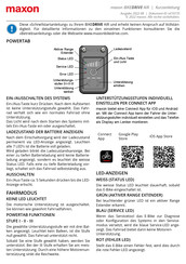 Maxon BIKEDRIVE Kurzanleitung