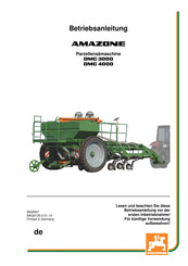 Amazone DMC 3000 Betriebsanleitung