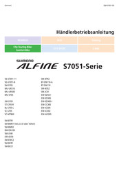 Shimano ALFINE S7051-Serie Händlerbetriebsanleitung