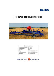 Dalbo POWERCHAIN 800 Betriebsanleitung