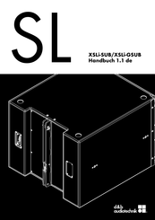 d&b audiotechnik XSLi-SUB Handbuch