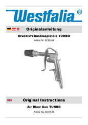 Westfalia TURBO Originalanleitung