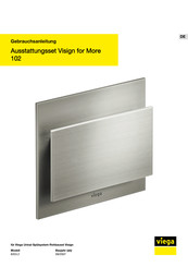 Viega Visign for More 102 Gebrauchsanleitung