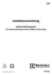 Electrolux Professional Jetsave Installationsanleitung