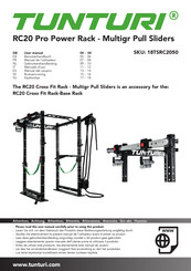 Tunturi RC20 Pro Power Rack - Band Pegs Bedienungsanleitung