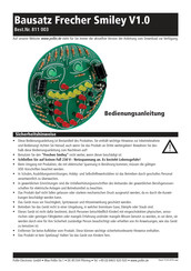 pollin electronic Frecher Smiley V1.0 Bedienungsanleitung