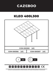 CAZEBOO KLEO 400L300 Montageanleitung