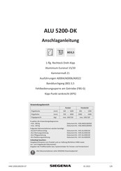 Siegenia ALU 5200-DK Anschlaganleitung