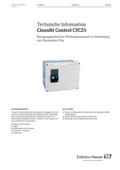 Endress+Hauser Cleanfit Control CYC25 Technische Information