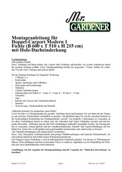 Mr. Gardener Modern 1 Montageanleitung