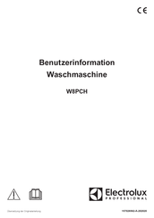 Electrolux Professional W8PCH Benutzerinformation