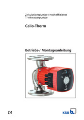 KSB Calio-Therm Pro 80 Betriebs- Und Montageanleitung