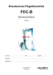 GILGEN FDC-B Betreiberhandbuch