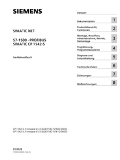 Siemens 6GK7542-5FX10-0XE0 Gerätehandbuch