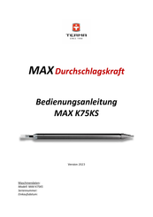 TERMA MAX K75S Bedienungsanleitung