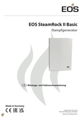 EOS SteamRock II Basic Montage- Und Gebrauchsanweisungen