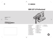 Bosch GBH 187-LI Professional Originalbetriebsanleitung