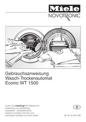 Miele Novotronic Econic WT 1500 Gebrauchsanweisung