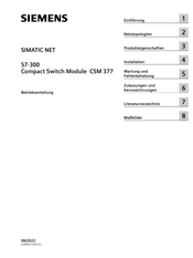 Siemens SIMATIC NET CSM 377 Betriebsanleitung