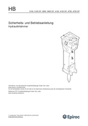Epiroc HB 4700 DP Sicherheits- Und Betriebsanleitung