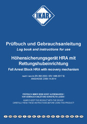 Ikar HRA Prüfbuch Und Gebrauchsanleitung