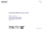 Sony PXW-FX9T Bedienungsanleitung