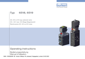 bürkert 6518 Bedienungsanleitung