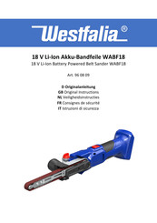 Westfalia WABF18 Originalanleitung