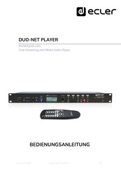 Ecler DUO-NET PLAYER Bedienungsanleitung