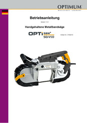Optimum OPTisaw SQ-V10 Betriebsanleitung