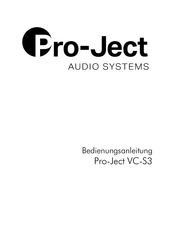 Pro-Ject Audio Systems VC-S3 Bedienungsanleitung