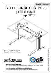 STEELFORCE planova ergoSTYLE SLS 050 SF Betriebs- Und Montageanleitung
