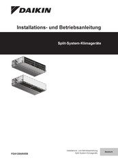 Daikin FDA125A5VEB Installation Und Betriebsanleitung