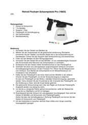 Wetrok Fixofoam Pro Bedienungsanleitung